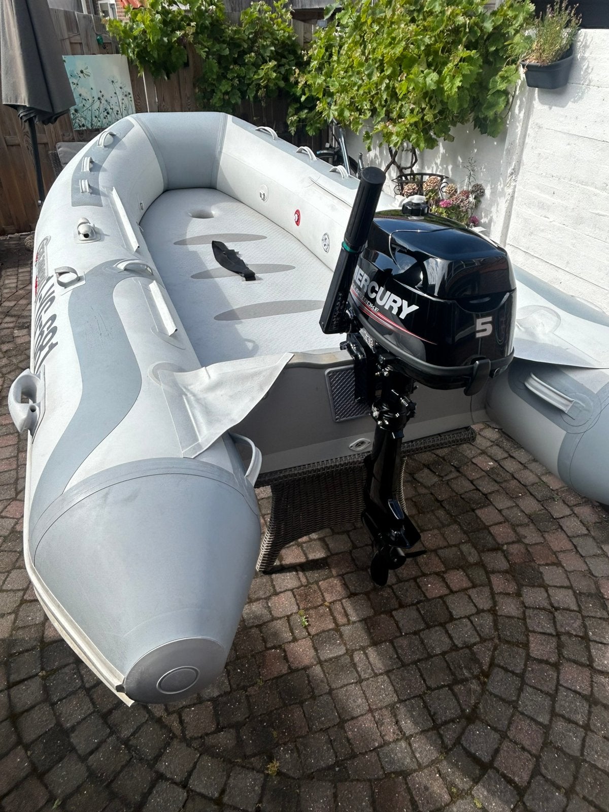 Talamex Rubberboot met Mercury 5pk 4takt 2020, Ophalen, Airdeck, 5 pk, Inclusief motor