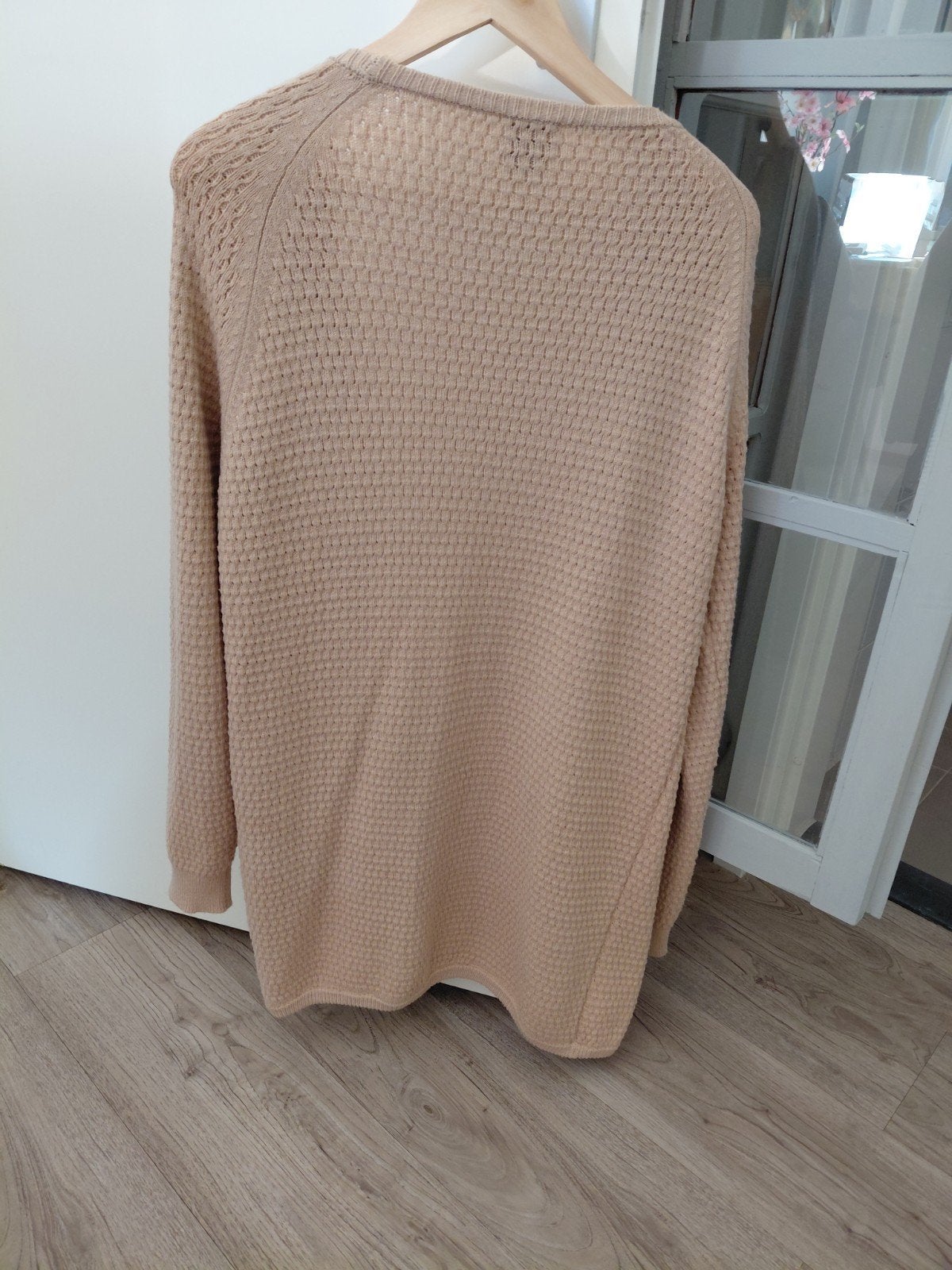 Beige 3/4 lengte vest van Knits, maat L, Kleding | Dames, Ophalen