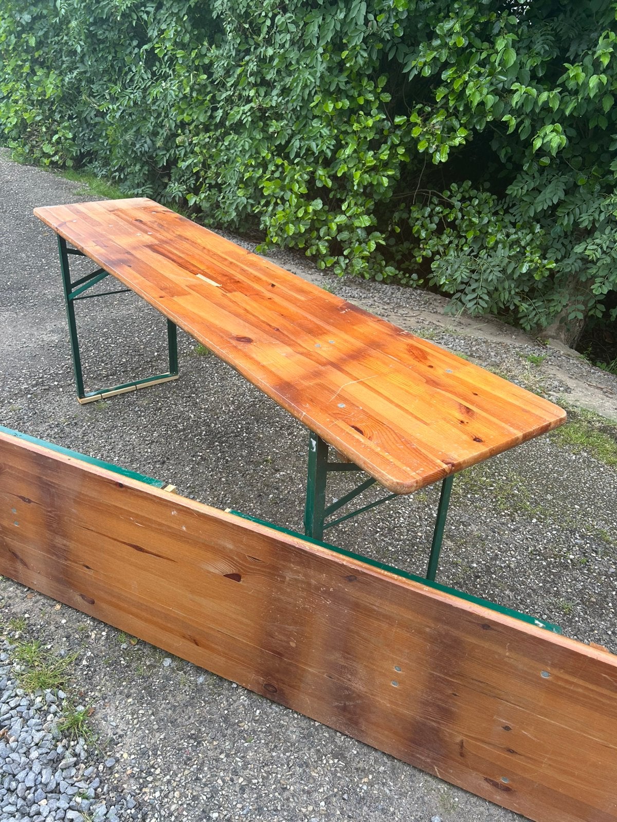 2 uitklap tafels, Tuin en Terras, Picknicktafels, Ophalen of Verzenden, Zo goed als nieuw, Rechthoekig, Hout