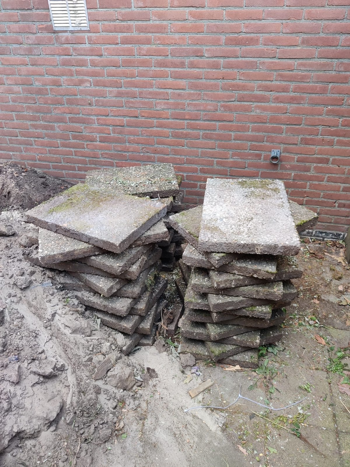 Grindtegels 40x60x6cm, Ophalen, Gebruikt, 10 m² of meer, Grind