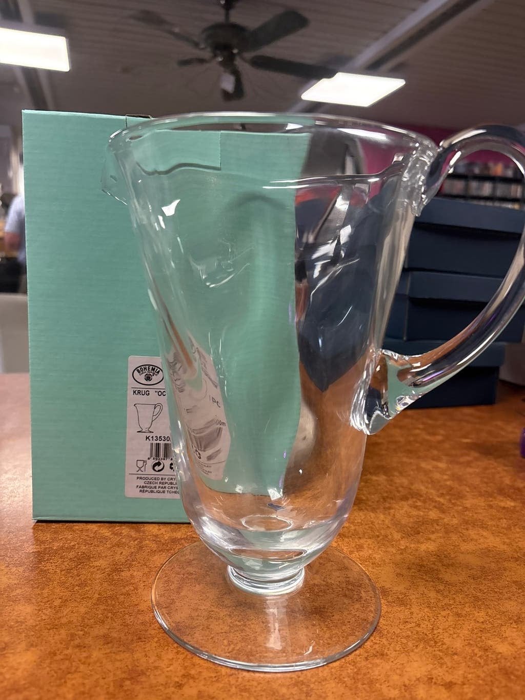 Bohemia Crystal "Ocean Queen" Krug - 1500ml, Antiek en Kunst, Antiek | Glas en Kristal, Ophalen of Verzenden