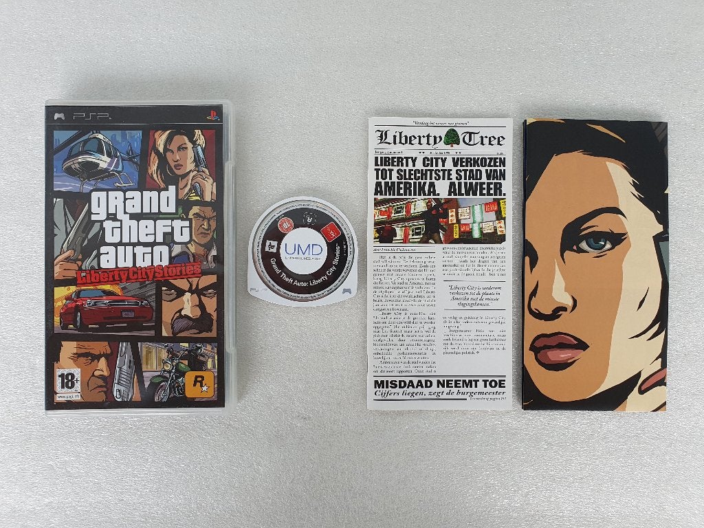 PSP: GTA - Liberty City Stories, Spelcomputers en Games, Games | Sony PlayStation Portable, Avontuur en Actie, Gebruikt, Vanaf 18 jaar