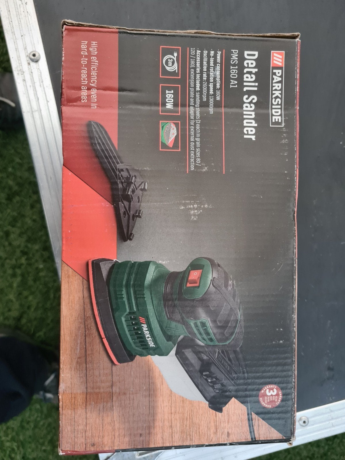 Parkside schuurmachine, Ophalen, Minder dan 600 watt, Vlakschuurmachine
