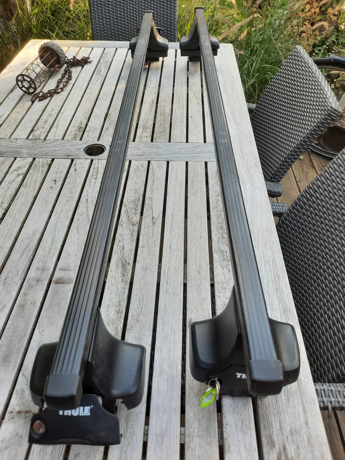 Thule dakdragers met sloten, Auto diversen, Ophalen, Gebruikt