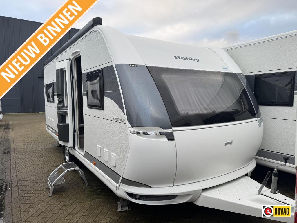 Hobby Prestige 560 FC Compleet 2e Pinksterdag open, Caravans en Kamperen, Rondzit, Hobby, Bedrijf, Schokbreker