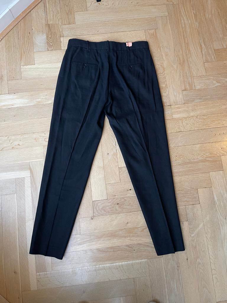 Isabel Marant Etoile linnen mix broek  Maat 42., Verzenden, Zwart, Maat 42/44 (L), Lang