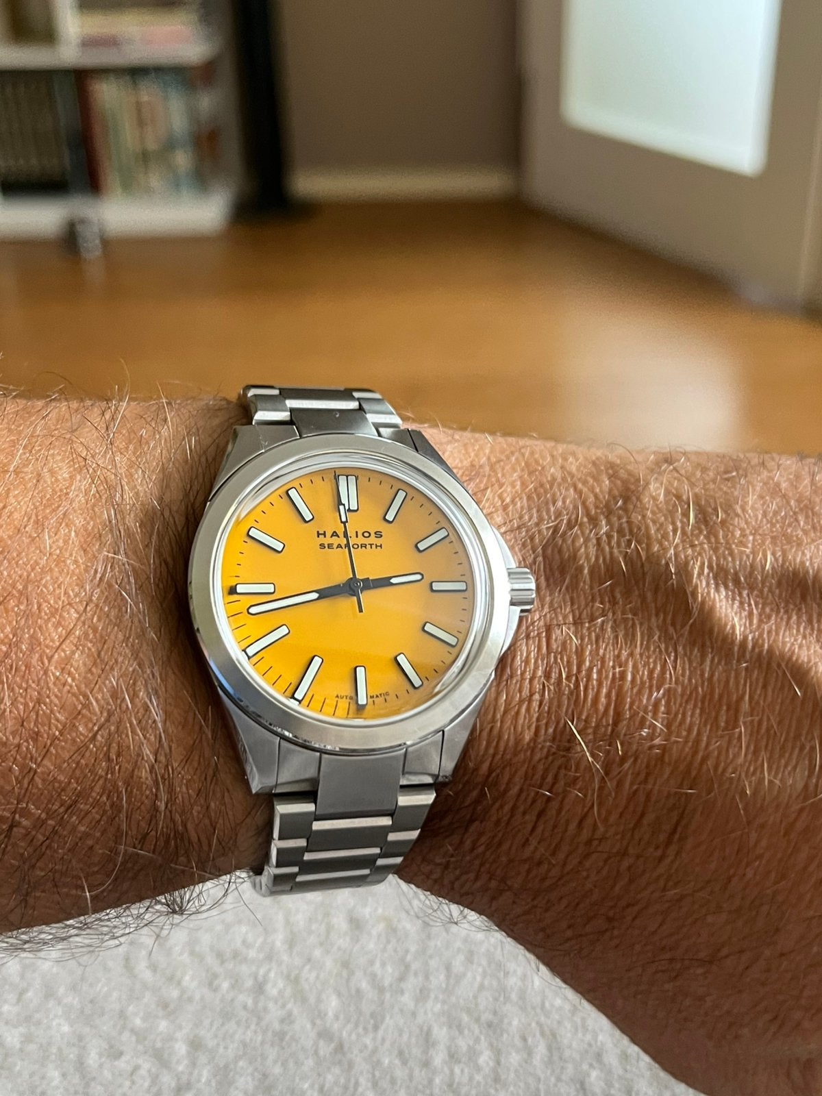 Halios Seaforth IV Bahama yellow, Ophalen, Zo goed als nieuw, Staal, Overige merken