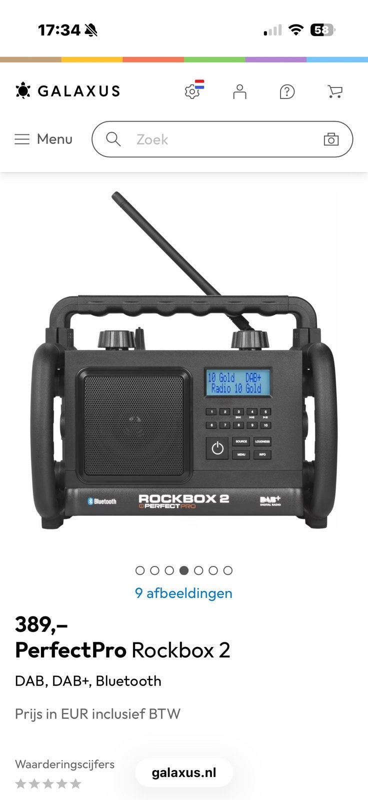 Rockbox 2 perfect pro, Ophalen of Verzenden, Zo goed als nieuw, Bouwradio