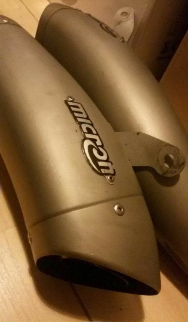 TITANIUM Micron gp uitlaat dempers GSXR1000R GSXR 1000R, Motoren, Onderdelen | Suzuki, Ophalen of Verzenden