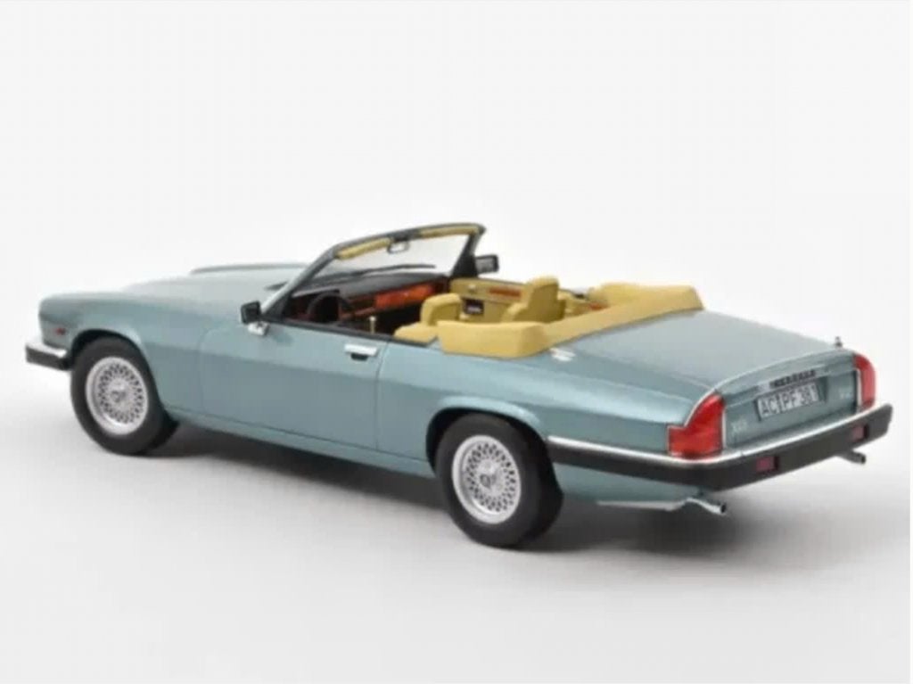 Jaguar XJ-S 5.3 H.E.cabrio 1988 blauw 1/18 NOREV ref: 182635, Verzenden, Nieuw, Auto, Norev