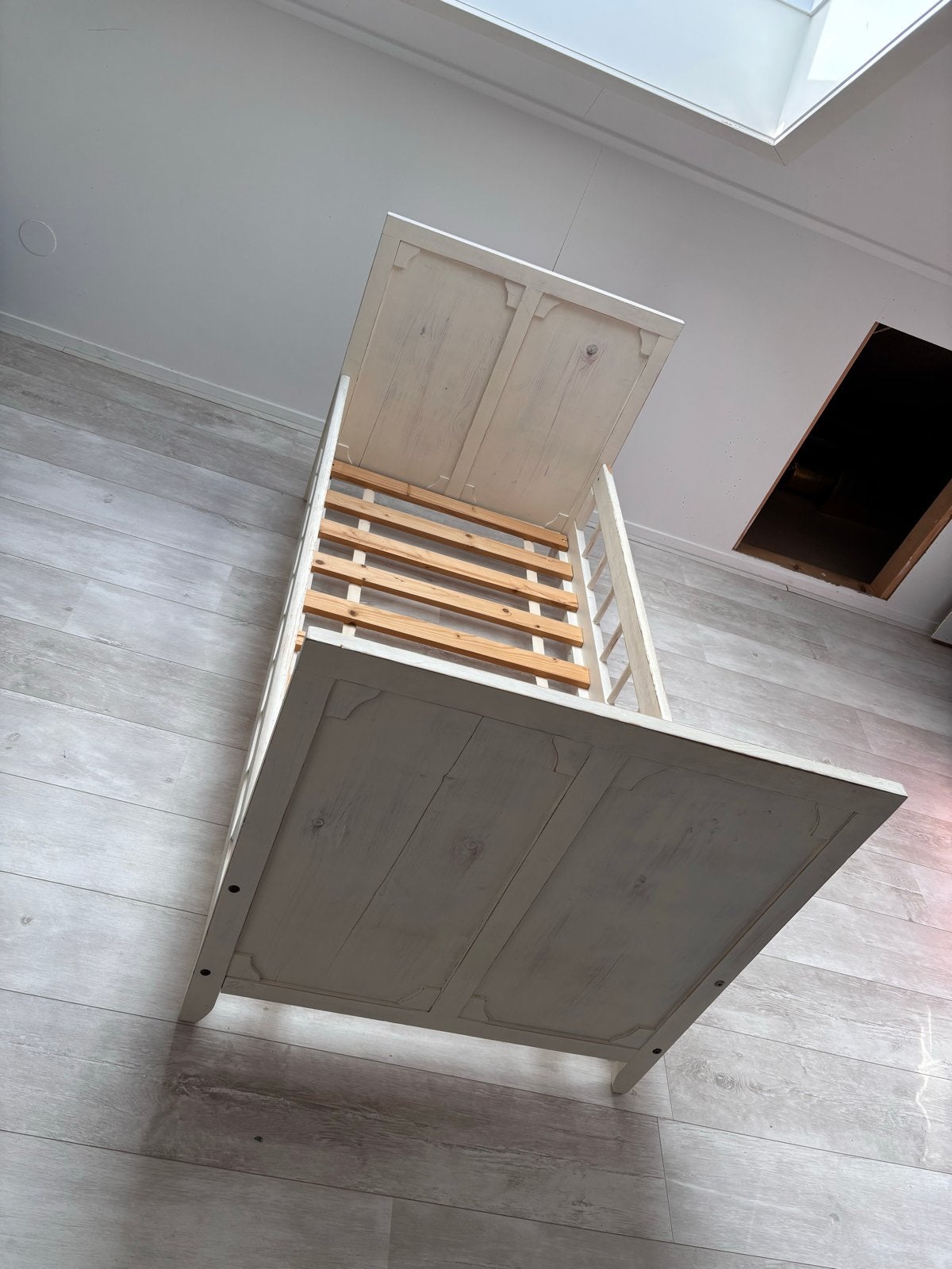 Kleuterbed 150x70 cm - Wit Hout, Ophalen, Gebruikt, Wit, 190 cm of minder