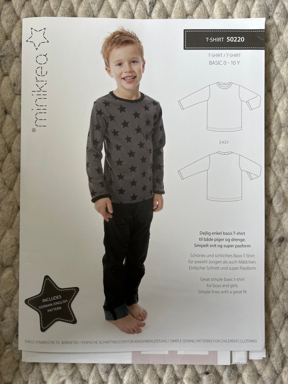 Minikrea T-shirt 50220 naaipatroon voor kinderen, Overige merken, Kind, Nieuw, Ophalen of Verzenden