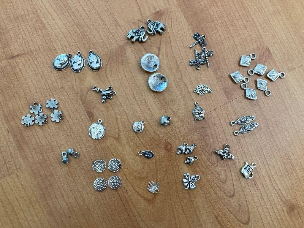 Zilverkleurige bedeltjes, voor het maken van sierraden, Overige merken, Overige materialen, Nieuw, Ophalen of Verzenden