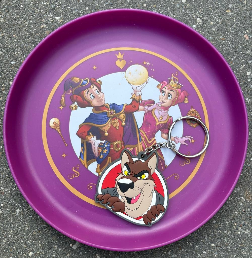 Efteling bordje en sleutelhanger, goede staat!, Verzamelen, Efteling, Ophalen of Verzenden, Zo goed als nieuw, Gebruiksvoorwerp