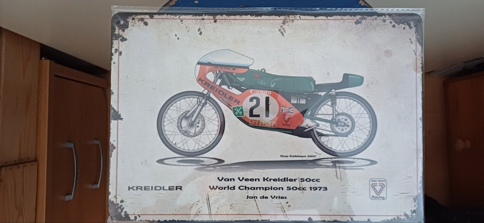 Kreidler van Veen  World Champion 1973, Fietsen en Brommers, Ophalen of Verzenden, Nieuw