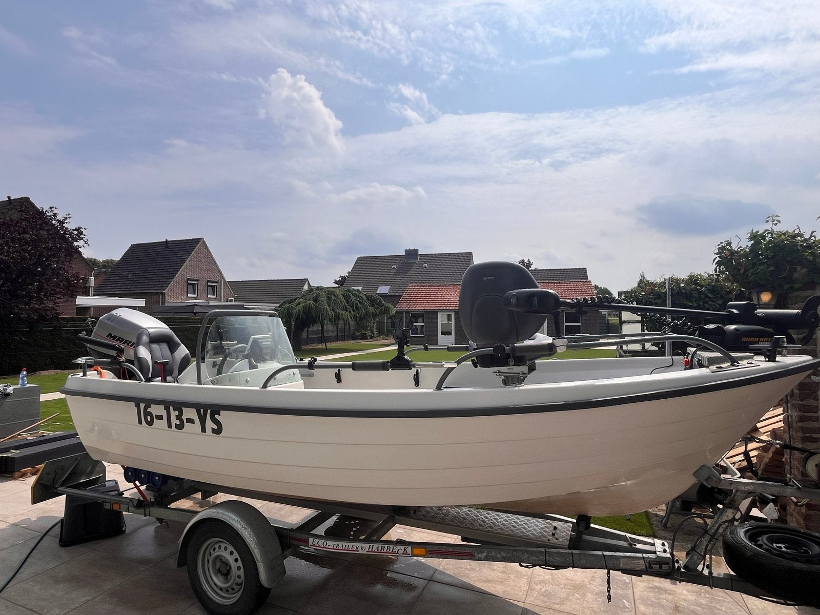 Terhi 6020 C Visboot Compleet - Direct Varen en Vissen!, Watersport en Boten, Benzine, Overige merken, Gebruikt, Afdekzeil