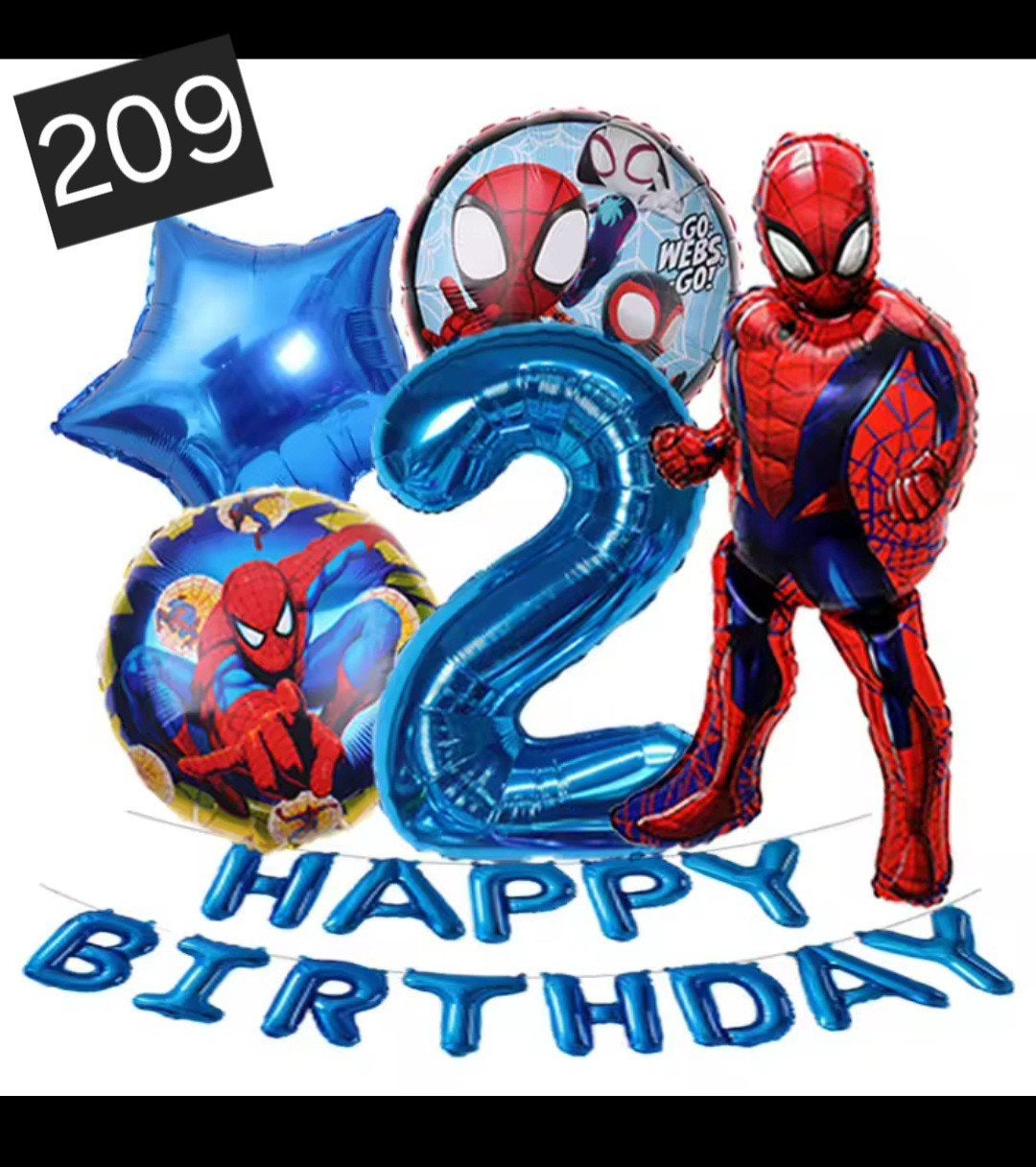 Spiderman Verjaardag Ballonnen Set - Nieuw, Ophalen, Nieuw, Versiering, Verjaardag