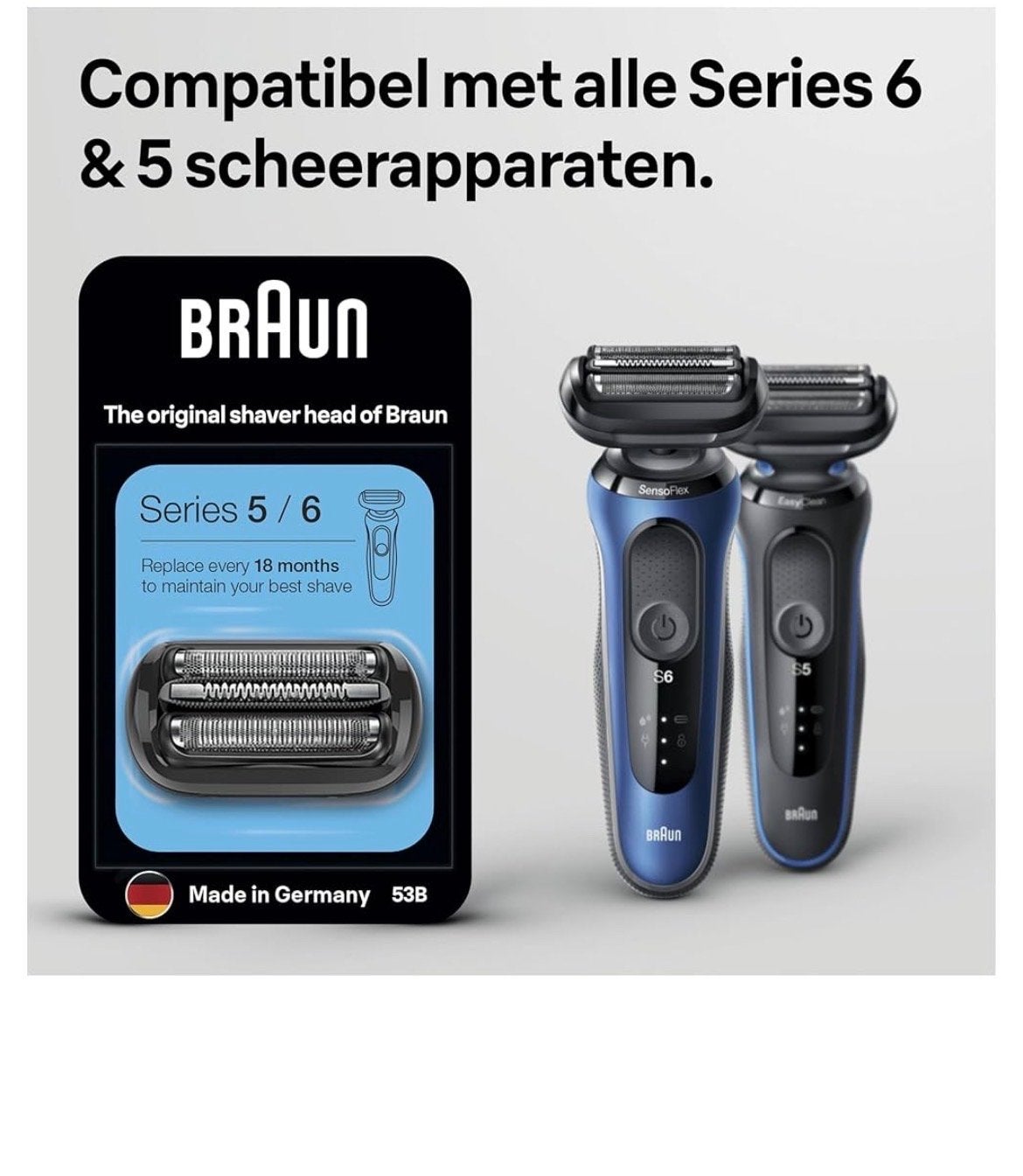 Braun Series 5/6 Scheerhoofd - Origineel & Nieuw, Ophalen of Verzenden, Nieuw