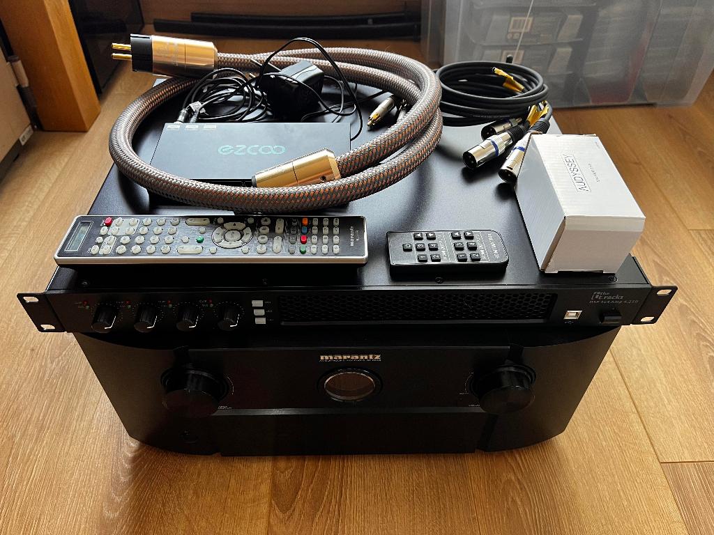 7.2.4 Set | Marantz SR7009 + t.racks 4x4 Amp DSP + Extras, 7.1-systeem, 70 watt of meer, Zo goed als nieuw, Overige spelers