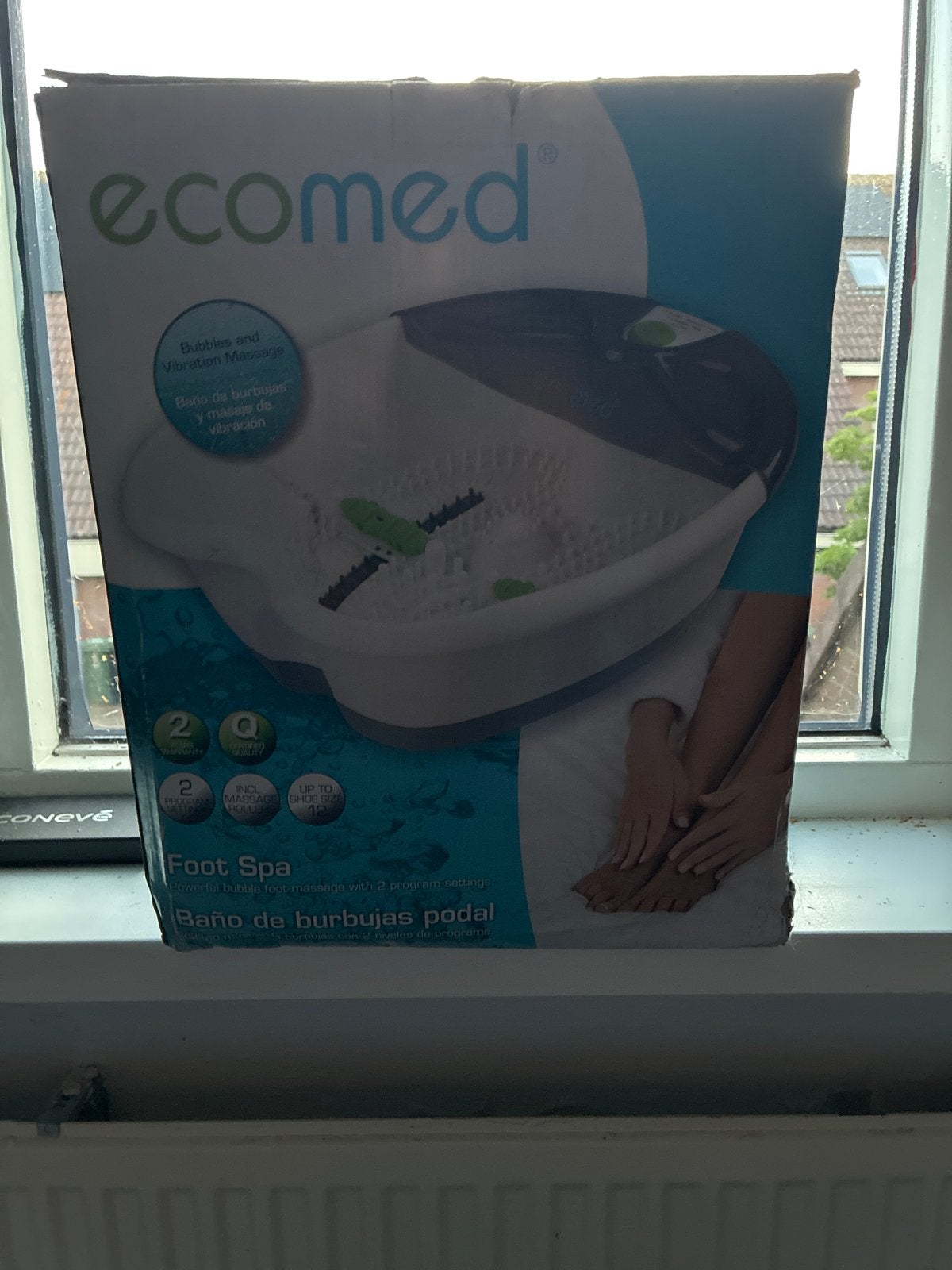 Ecomed Voetspa met Bubbel- en Vibratiemassage, Ophalen of Verzenden, Nieuw, Hand- en Voetverzorging