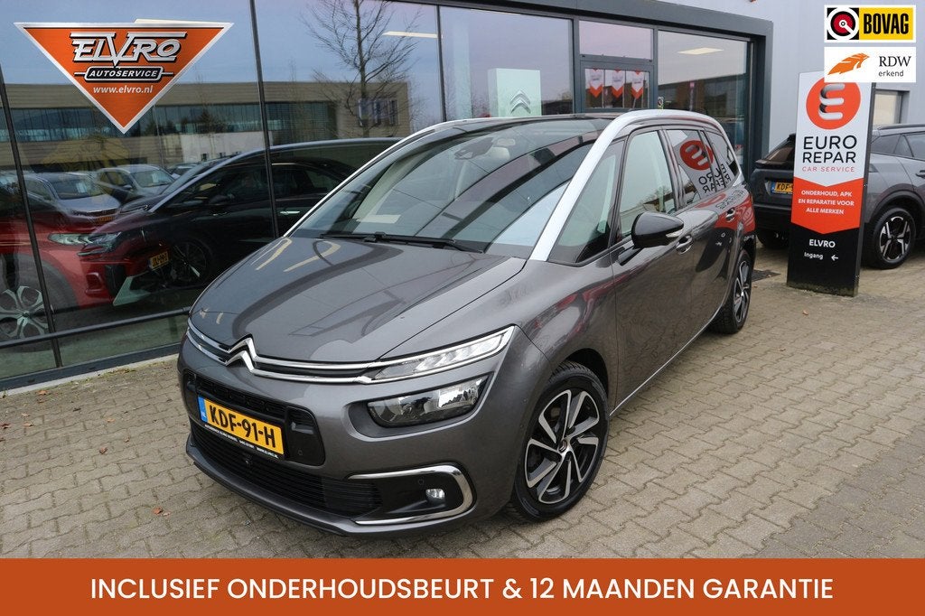 Citroen Grand C4 SpaceTourer 1.2 PureTech Shine AUTOMAAT NAV, Auto's, Citroën, 12 maanden, 15 km/l, Gebruikt, 1199 cc