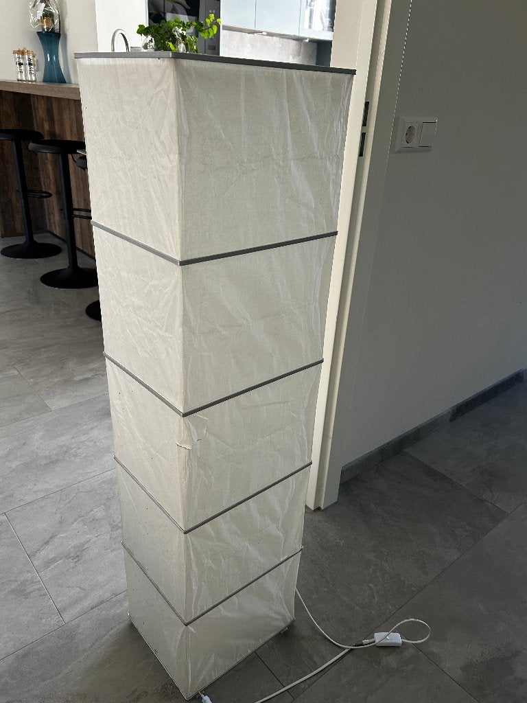 Ikea vloerlamp, Huis en Inrichting, Lampen | Vloerlampen, Ophalen, Gebruikt, Kunststof, 150 tot 200 cm