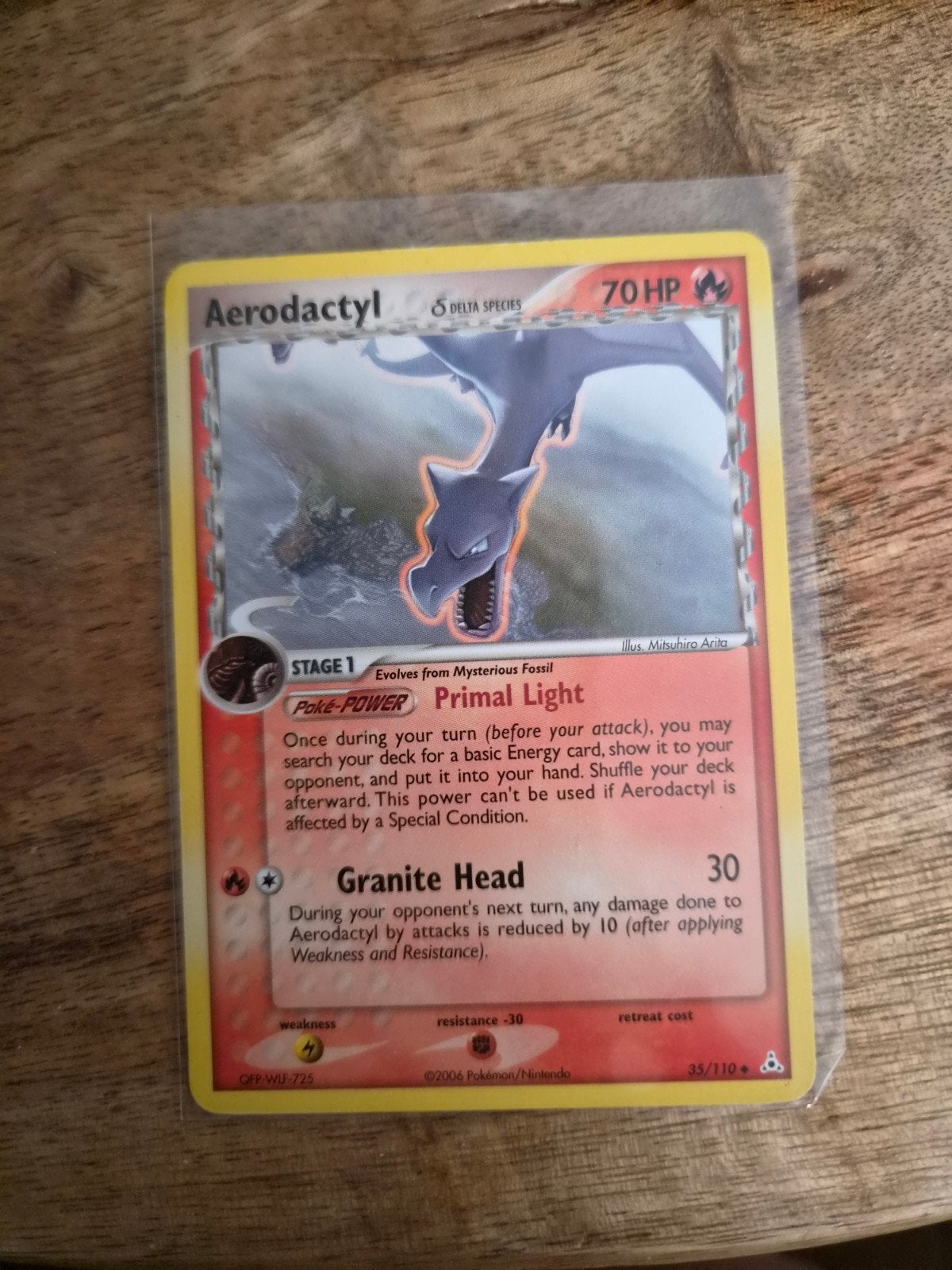 Aerodactyl delta species Pokémon kaart - Uitstekende staat, Ophalen of Verzenden, Zo goed als nieuw, Losse kaart