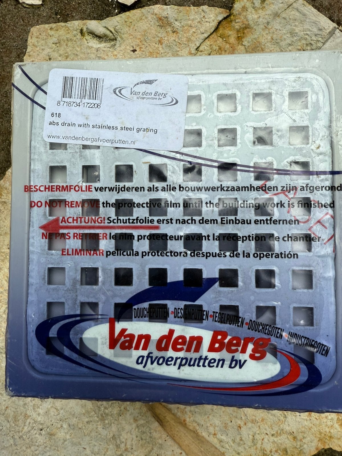 Afvoerput met RVS rooster (Van den Berg), Ophalen, Afvoer, Nieuw, Rvs
