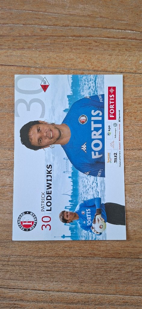 Spelerskaart; Patrick Lodewijks # Feyenoord / PSV, Ophalen of Verzenden, Nieuw, Feyenoord, Spelerskaart