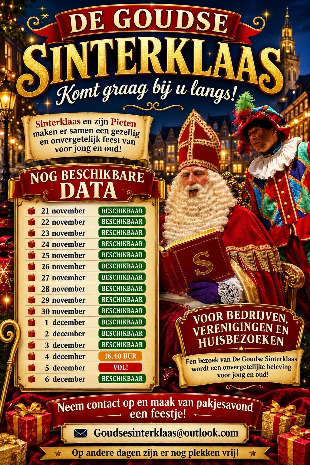 Goudse Sinterklaas bezoek in het Groene hart., Ophalen of Verzenden