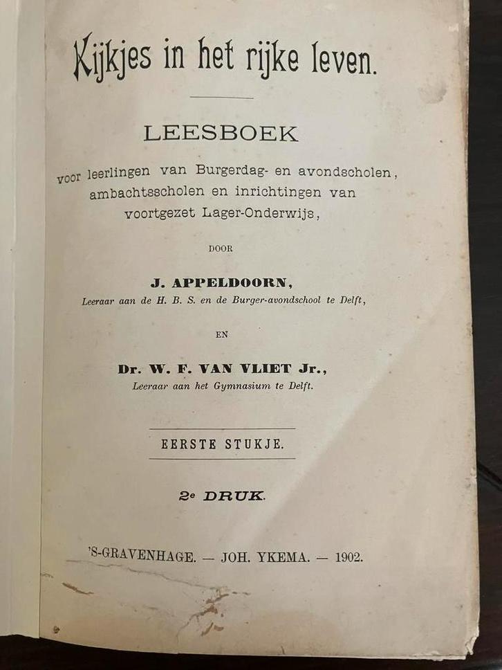 3 oude schoolboekjes 1902- 1930, Antiek en Kunst, Antiek | Boeken en Bijbels, Ophalen of Verzenden