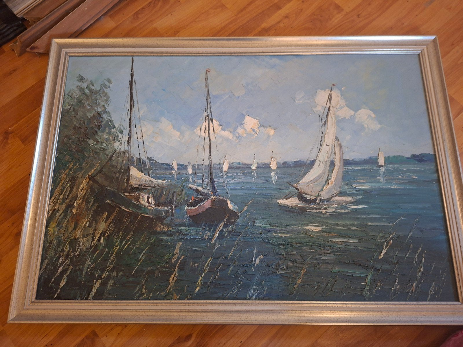 olieverf op doek , wie herkent de kunstenaar ???, Ophalen of Verzenden