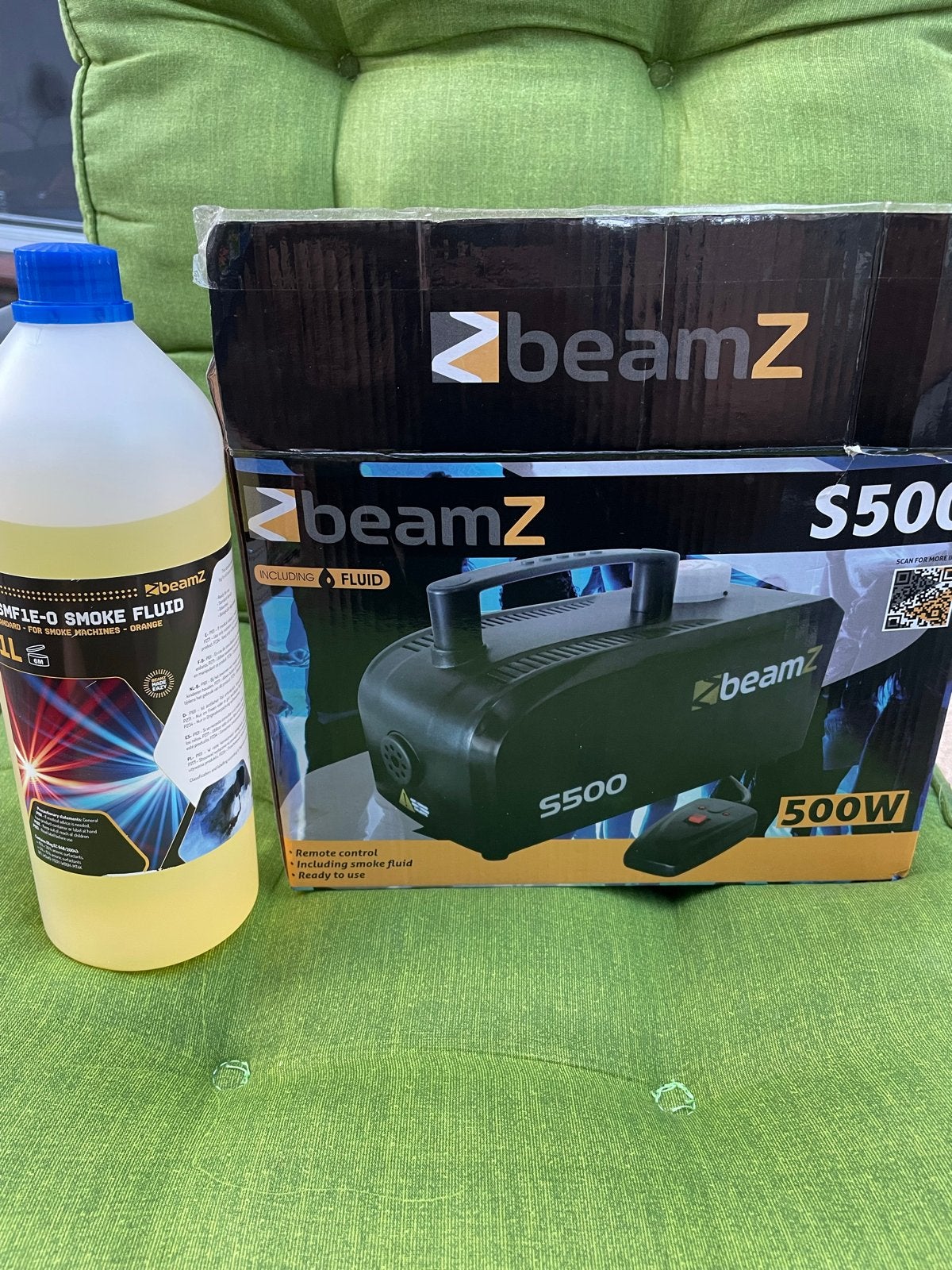 BeamZ S500 Rookmachine met Vloeistof - Nieuw in Doos, Muziek en Instrumenten, Licht en Laser, Ophalen, Nieuw, Rookmachine