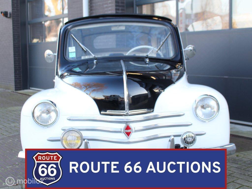 Renault 4CV Cabriolet | 1960 | Route 66 Auctions, Auto's, Overige carrosserieën, Renault, Zwart, Bedrijf