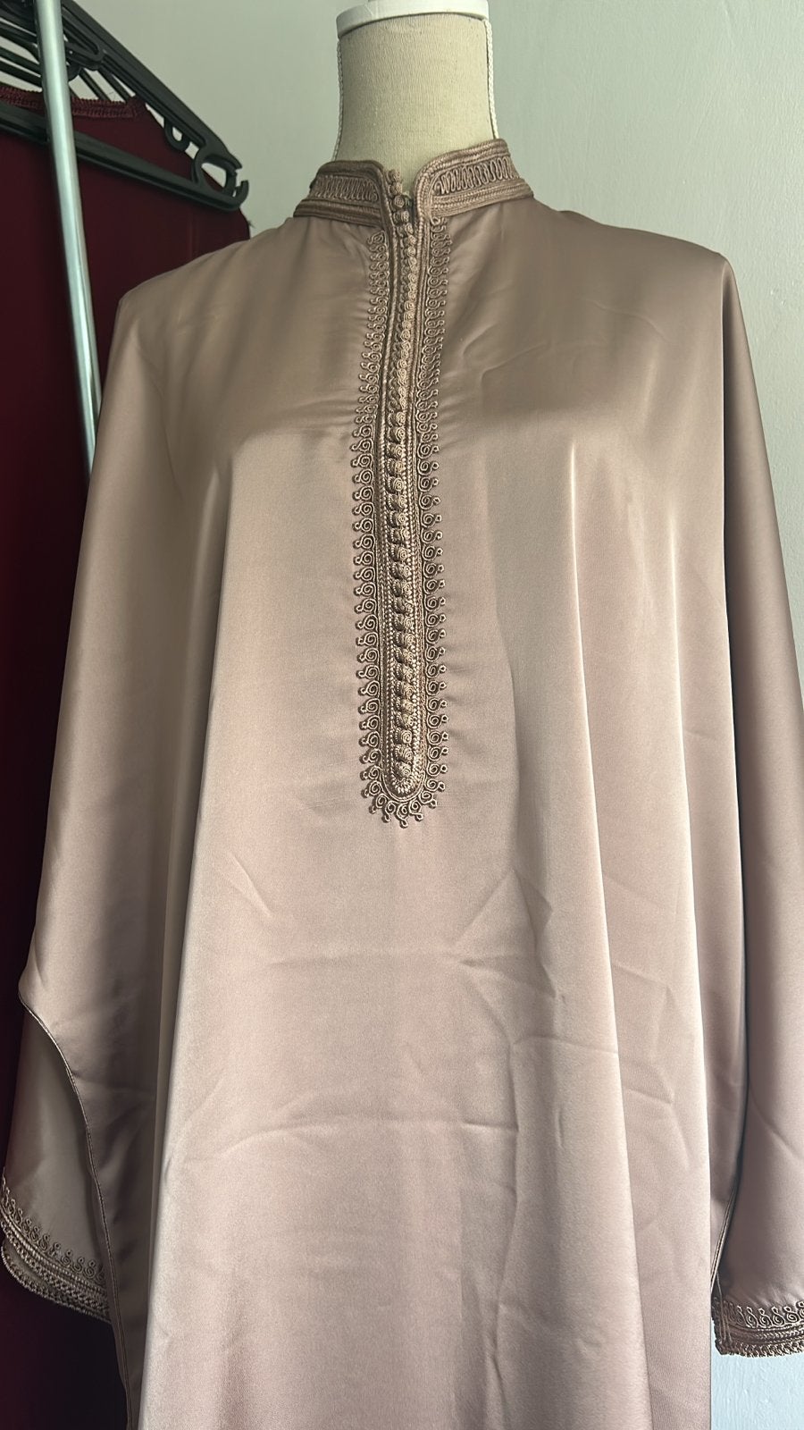 Elegante Marokkaanse Kaftan, Beige, Maat 42/44 (L), Nieuw, Ophalen of Verzenden
