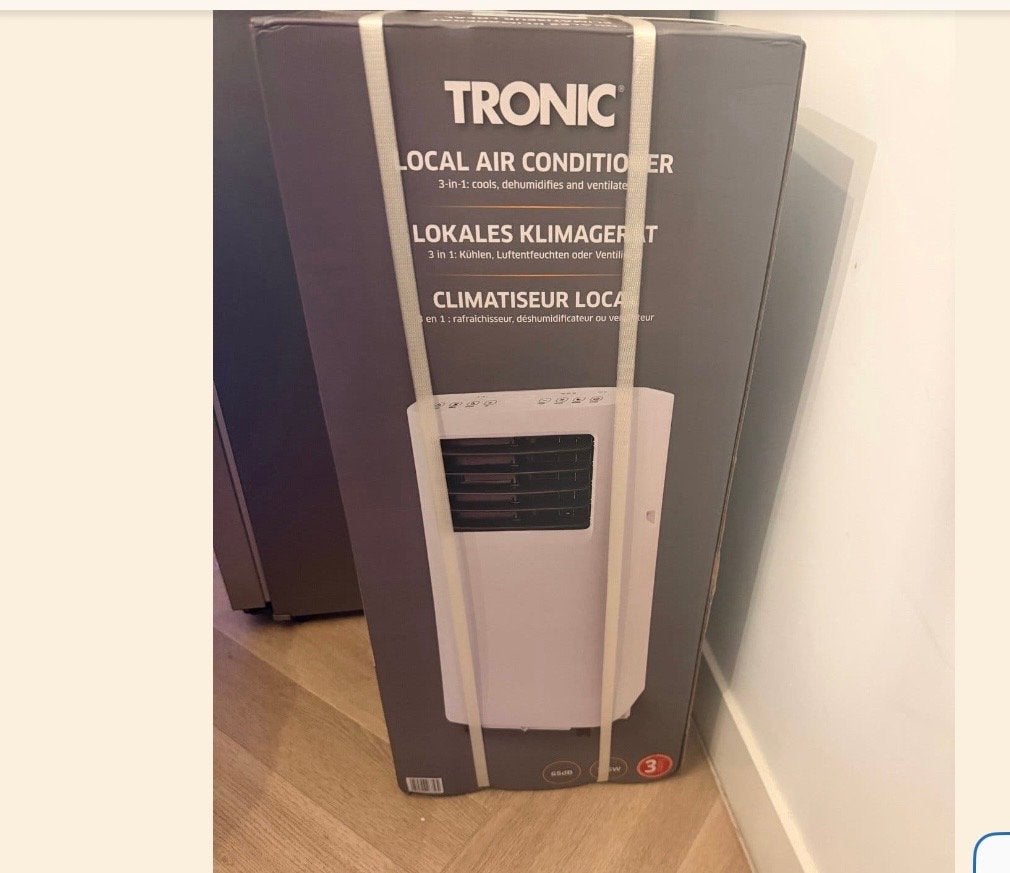Tronic Mobiele Airco- NIEUW in doos, Witgoed en Apparatuur, Airco's, Ophalen, Minder dan 60 m³, Nieuw, 3 snelheden of meer