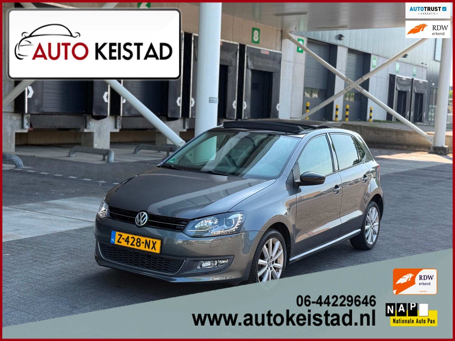 Volkswagen POLO 1.4-16V HIGHLINE XENON/PANORAMA/CLIMA/CRUISE, Auto's, Volkswagen, Voorwielaandrijving, 86 pk, 4 cilinders, Traction-control
