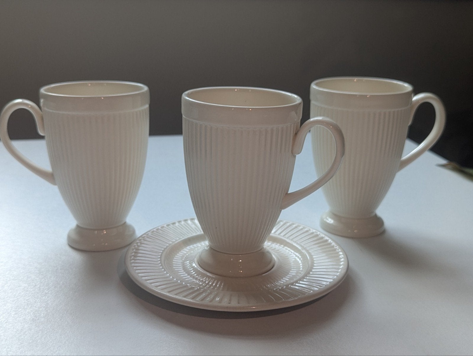 Wedgwood Windsor bekers met bijpassend schaaltje, Ophalen of Verzenden, Zo goed als nieuw, Wedgwood, Kop(pen) en/of Schotel(s)