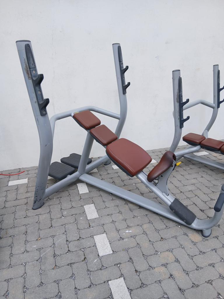 Technogym Selection Bank druk Bench press, Ophalen, Zo goed als nieuw, Fitnessbank