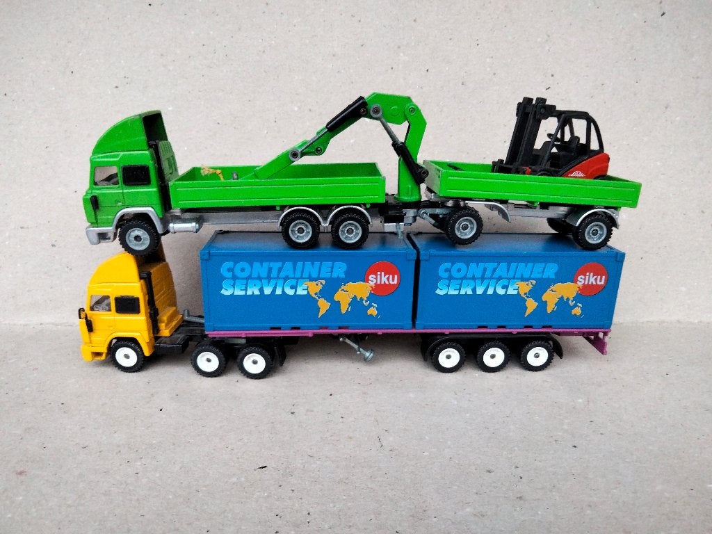 siku = 2 iveco truck modelle, Ophalen of Verzenden, Gebruikt, Bus of Vrachtwagen, SIKU