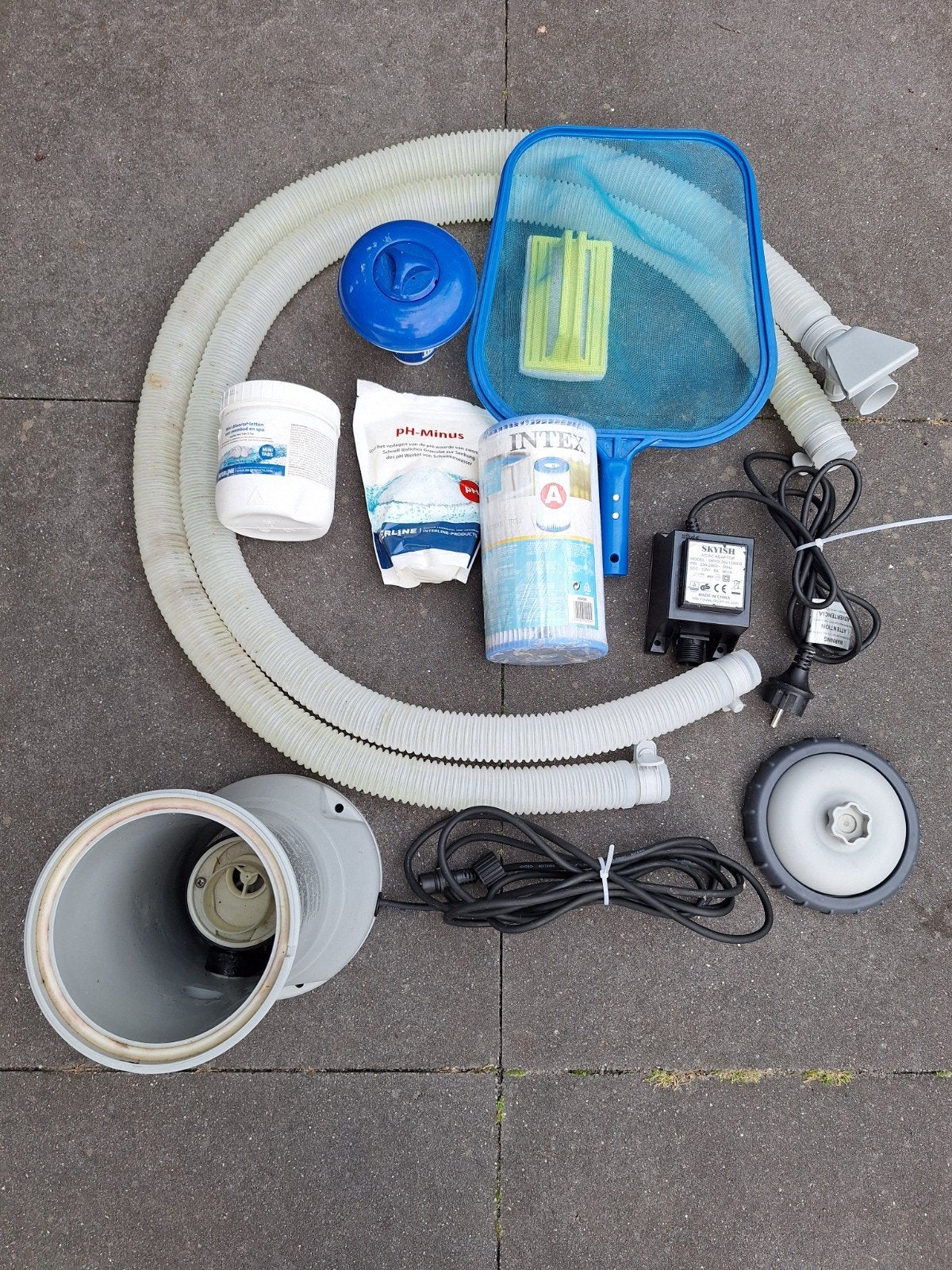 Intex Krystal Clear Zwembadpomp met accessoires, Ophalen of Verzenden, Gebruikt, Zwembadpomp
