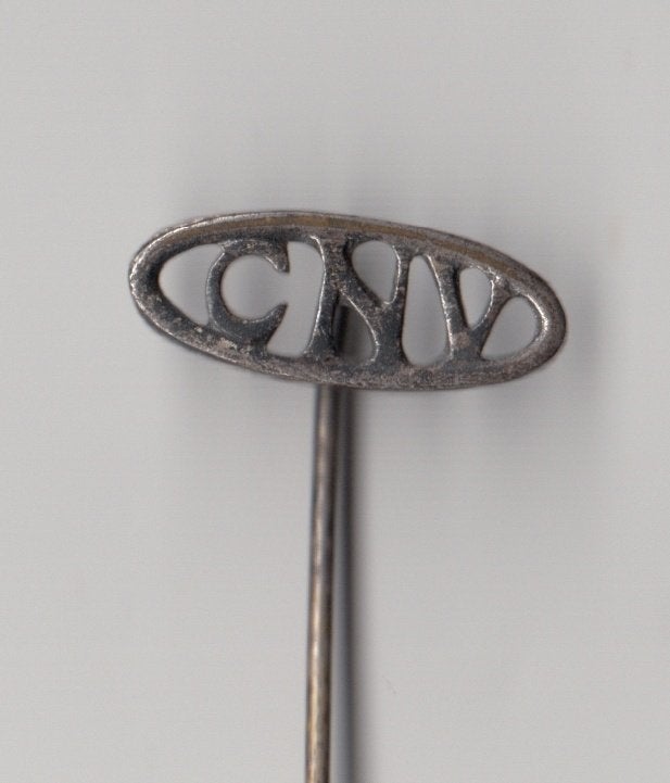 CNV Vakbond B speldje, Verzamelen, Speldjes, Pins en Buttons, Gebruikt, Niet vindbaar, Niet vindbaar, Speldje of Pin