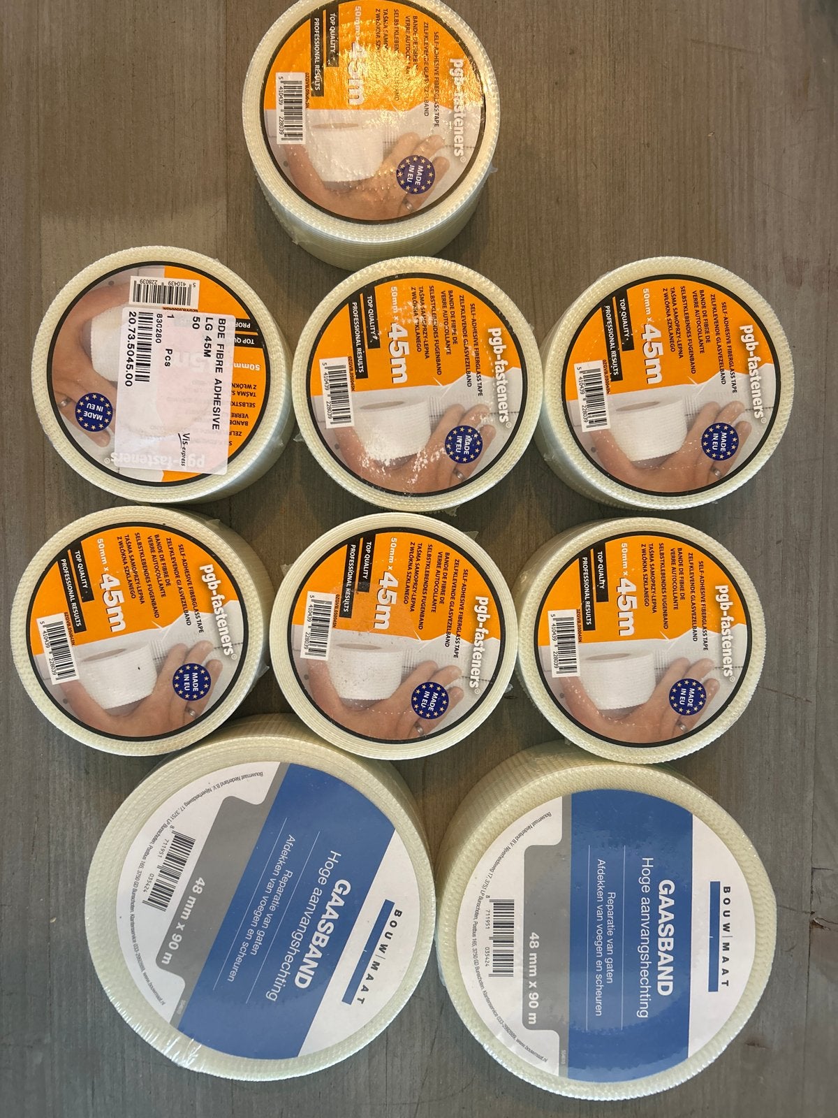 Nieuw Gaasband / Glasvezelband 50mm en 48mm, Doe-het-zelf en Verbouw, Ophalen of Verzenden, Nieuw