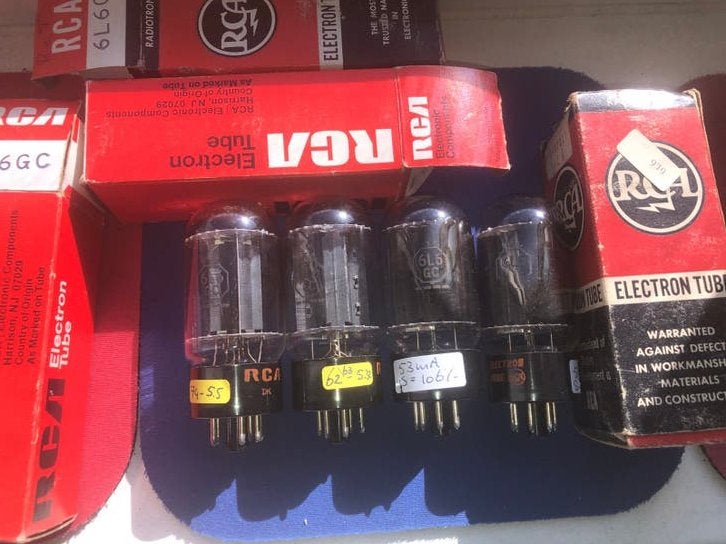RCA 6L6GC Blackplates quad buizen voor audio/gitaaramp (USA), Ophalen of Verzenden, Nieuw