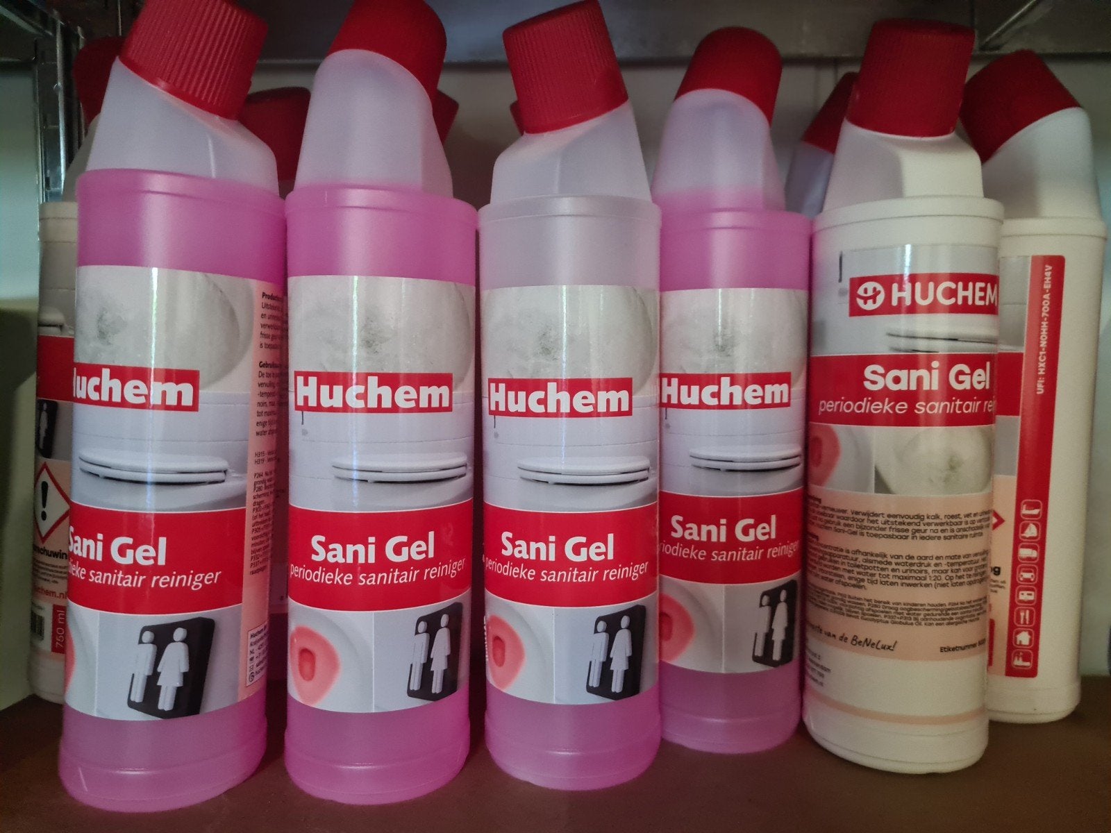 Huchem Sani Gel Periodieke Sanitair Reiniger - 10 stuks, Ophalen, Schoonmaakmiddel