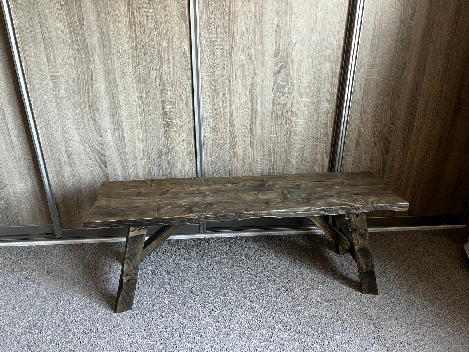 Leuk landelijk bankje, Huis en Inrichting, Krukjes, Ophalen, Hout