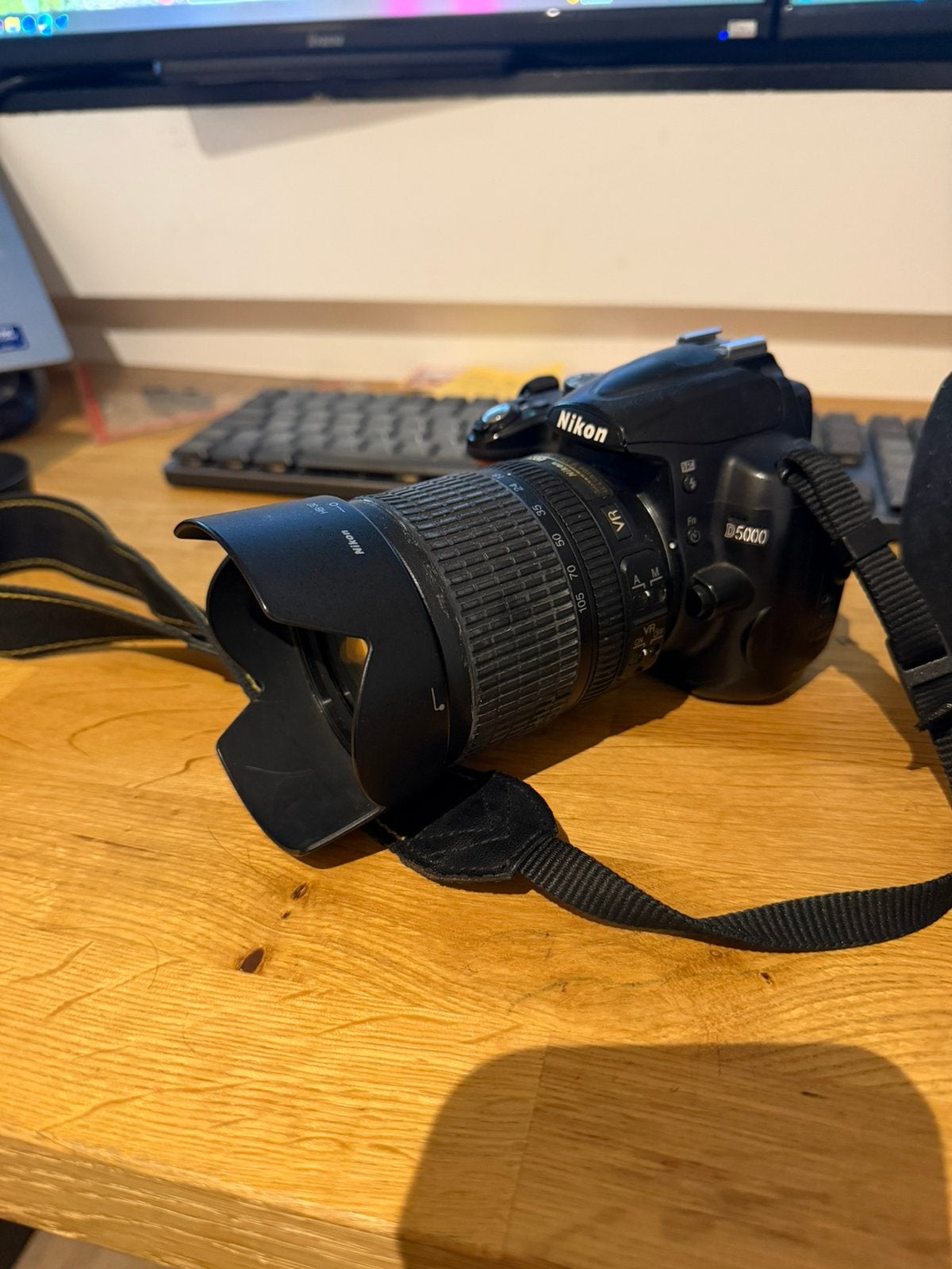 Nikon D5000 - spiegelreflexcamera - complete set, Audio, Tv en Foto, Ingebouwde flitser, Gebruikt, Spiegelreflex, 12 megapixels