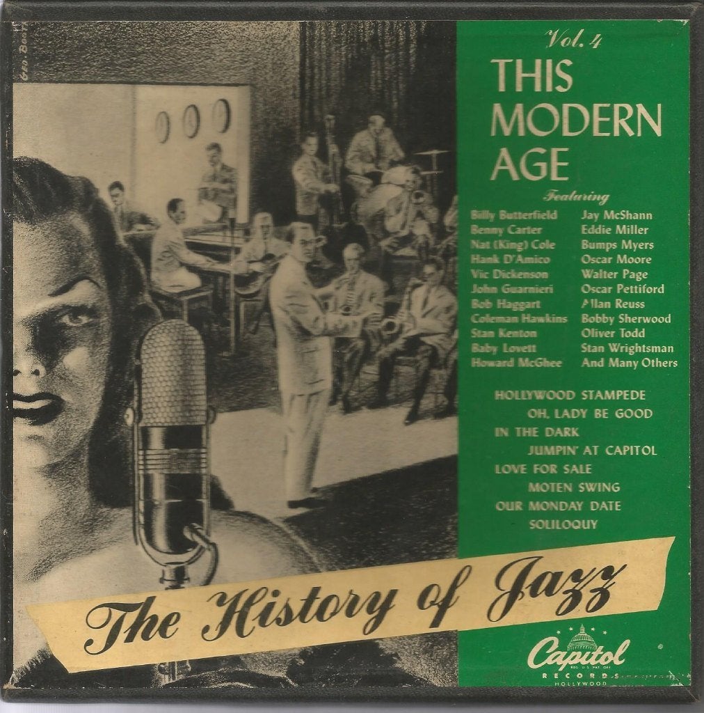 Box 4x45T The History of Jazz Vol 4 This Modern Age Capitol., Cd's en Dvd's, Vinyl | Jazz en Blues, 7 inch, Ophalen of Verzenden