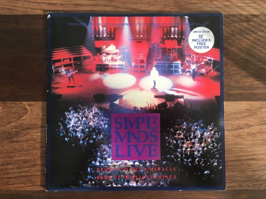 Vinyl Maxisingle 10" Simple Minds Live Promised You Miracle, 10 inch, Ophalen of Verzenden, Pop, EP
