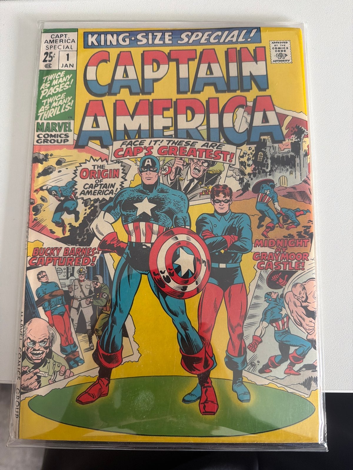 Captain America Special #1 King-Size Special Comic, Eén comic, Ophalen of Verzenden, Zo goed als nieuw, Amerika